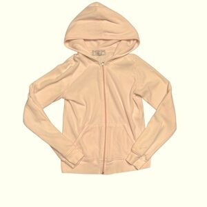 Vintage Juicy Couture Y2K Tracksuit jacket Baby Pink Velour